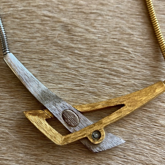 Givenchy necklace two tone vintage-stamped - Picture 6 of 10